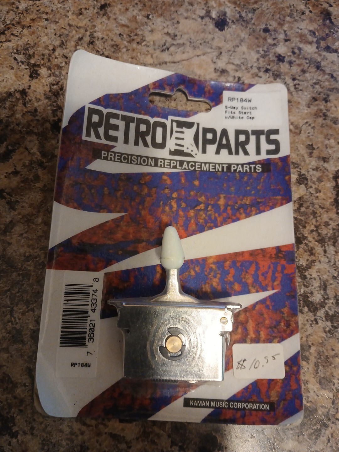Retro Parts Rp184W 5-way Switch Fits Strat W/ White Cap NEW IN PACKAGING
