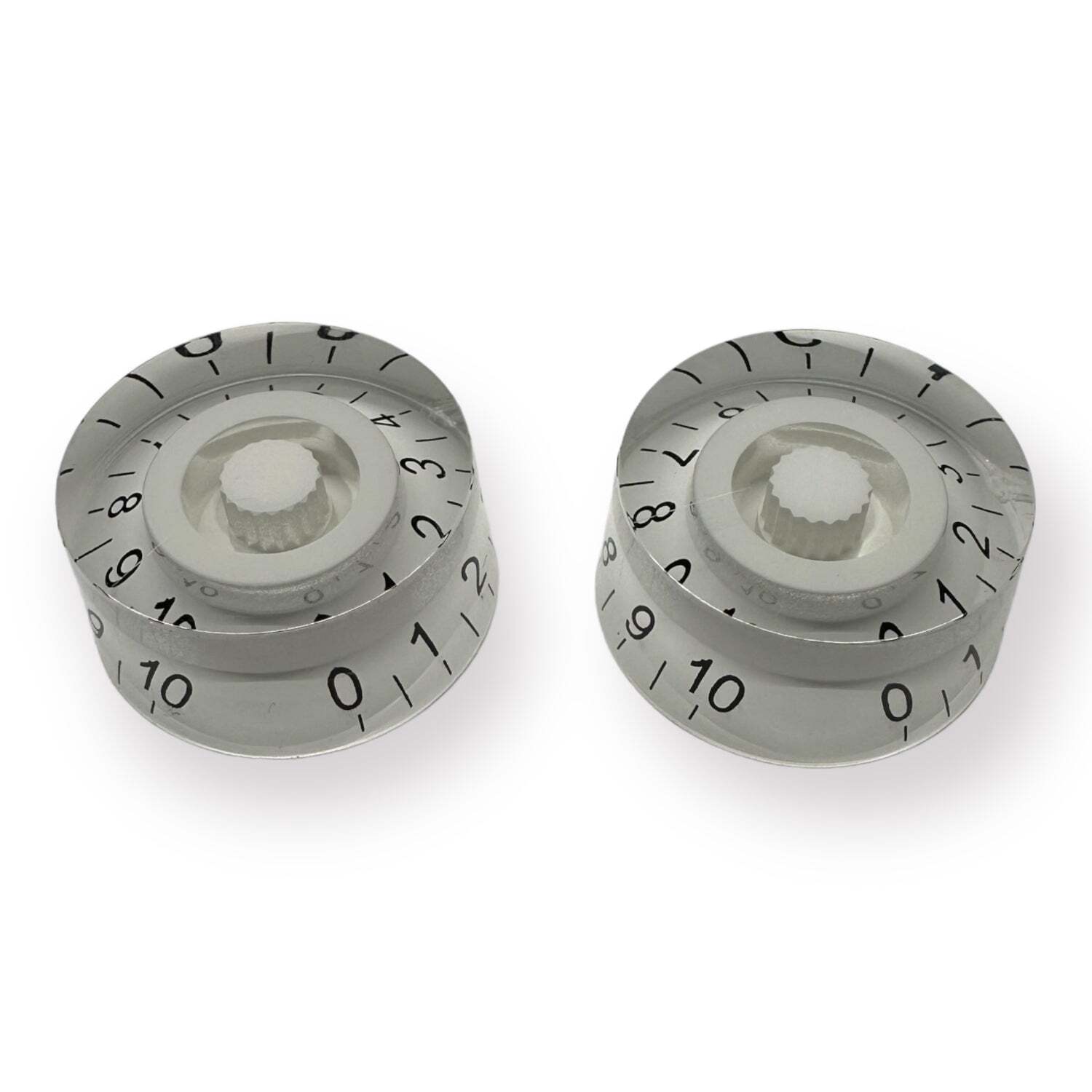 AxLabs White Speed Knob With Black Font – 2 Pack
