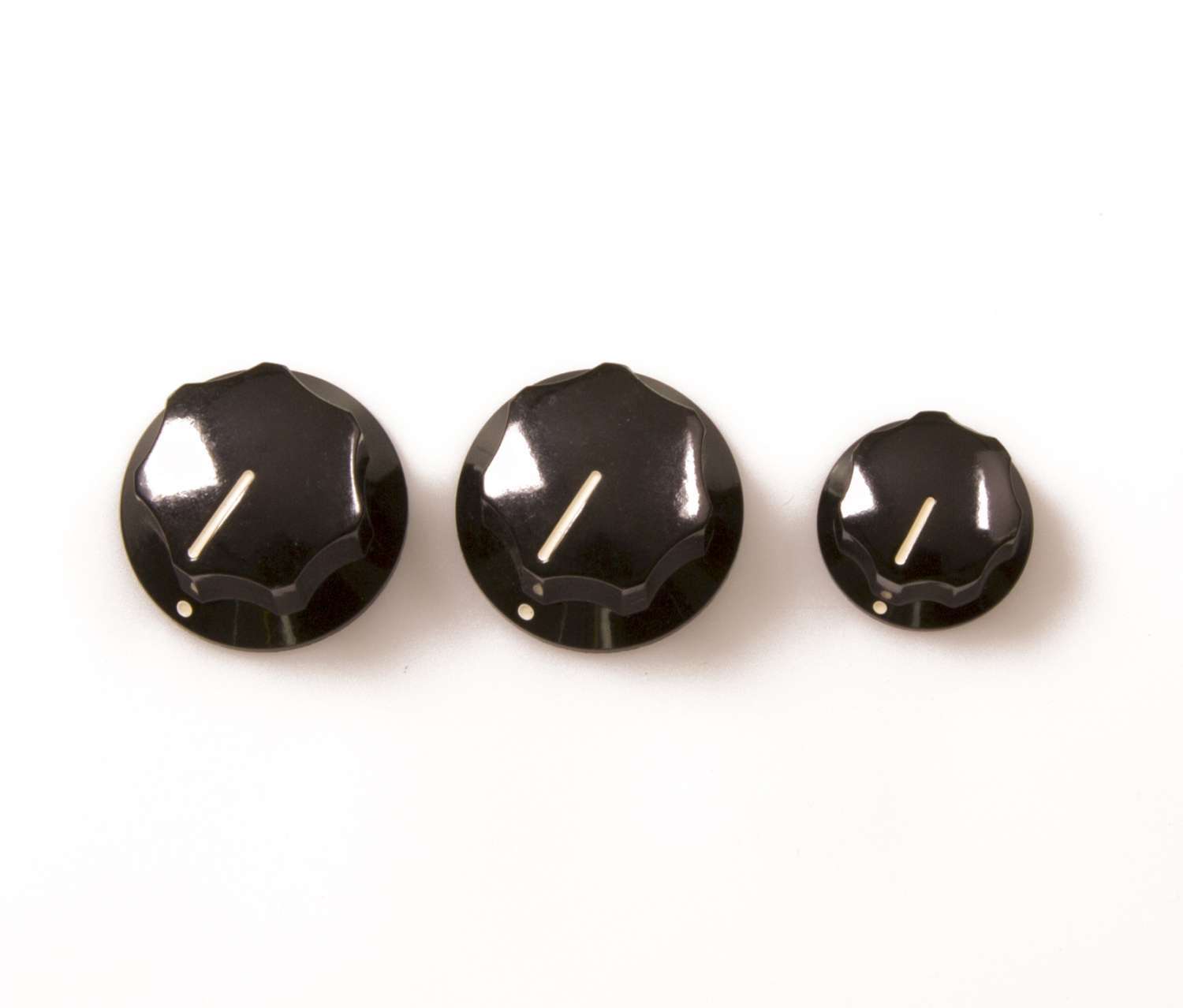Genuine Fender American/Mexican Standard Jazz Bass Knobs (Set of 3) 099-1370-000