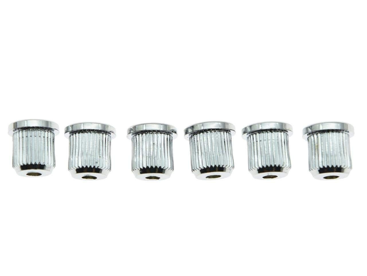 6x Chrome Guitar String Through Body Ferrule 5/16″ String Ferrules for USA Te…