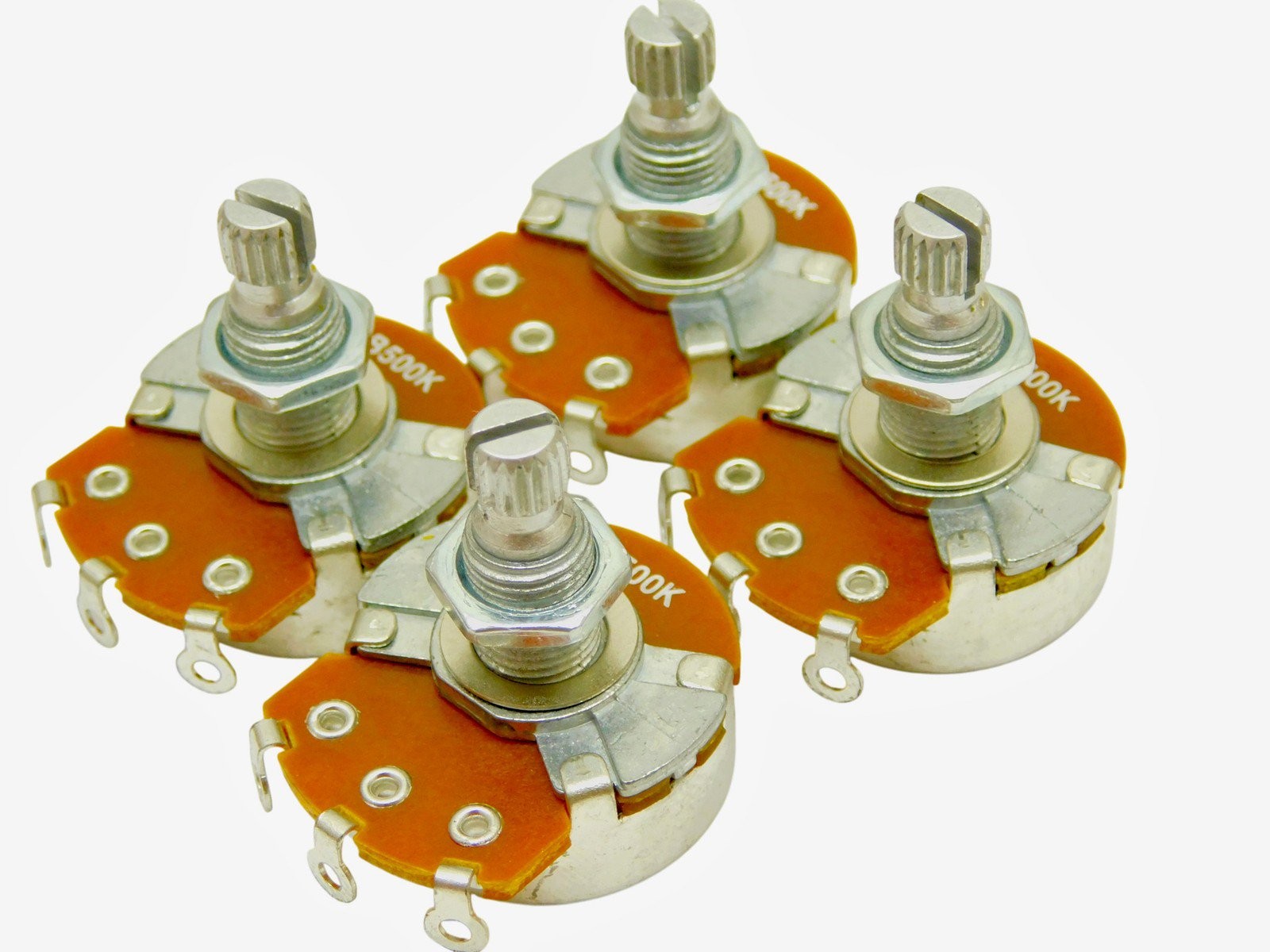 Alpha B500k 18mm Linear SPLIT SHAFT AUDIO TAPER POTENTIOMETERS POTS
