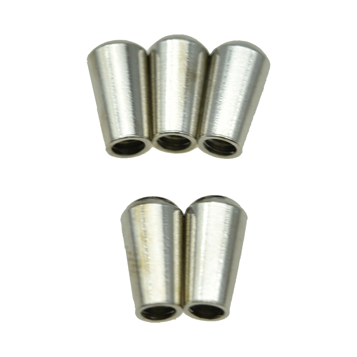 5x Nickel USA Thread SAE 8-32 Metal Toggle Switch Tip Fits Gibson/Switchcraft