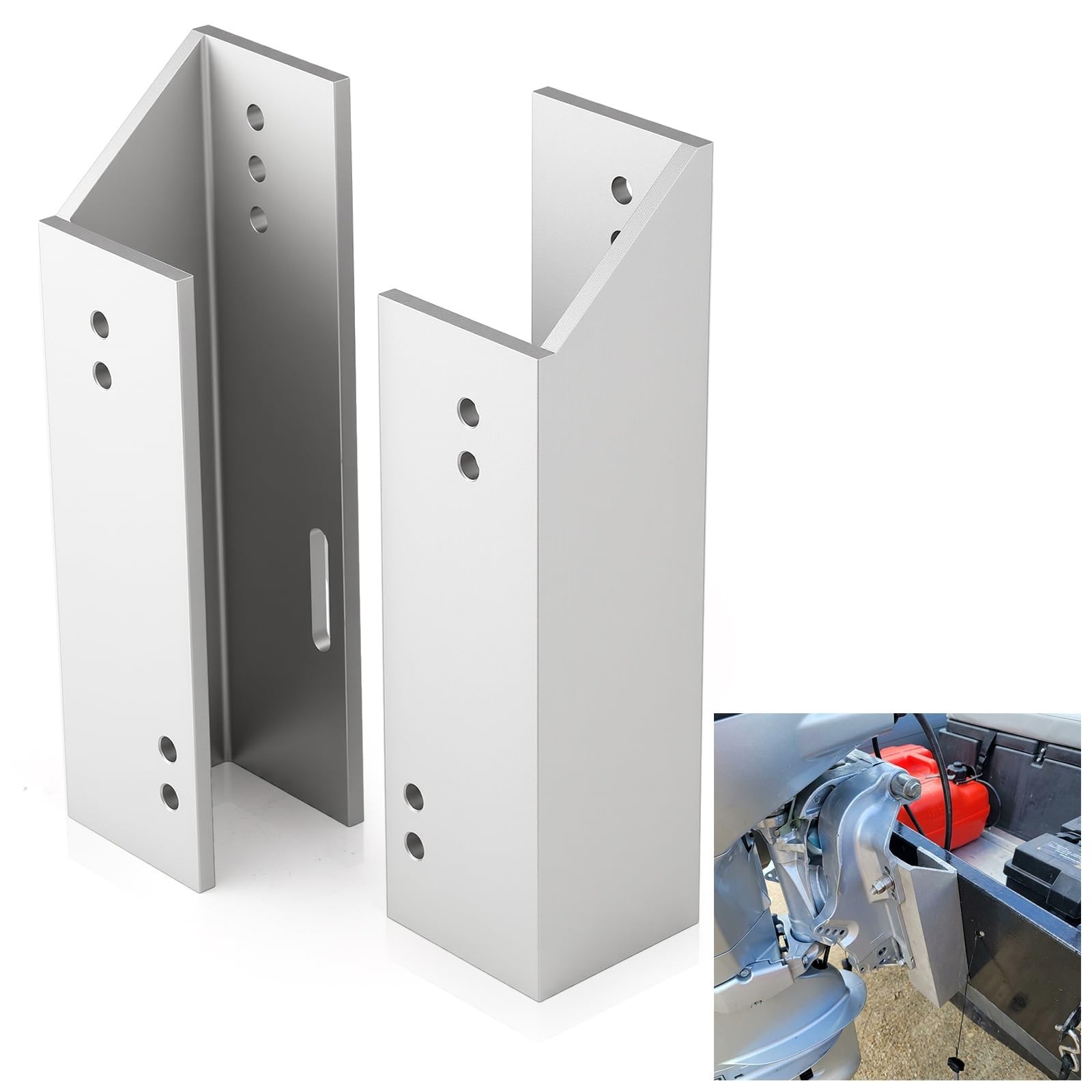 Fixed Jack Plate 4 Inch Setback Durable Aluminum Boat Jack Plate for Outboard…