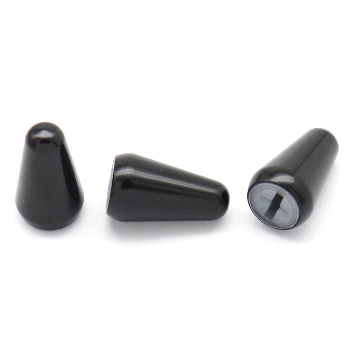 3Pcs Metal Cross Guitar 3 Way 5 Way Pickup Switch Tip Switch Cap Black for ST TL