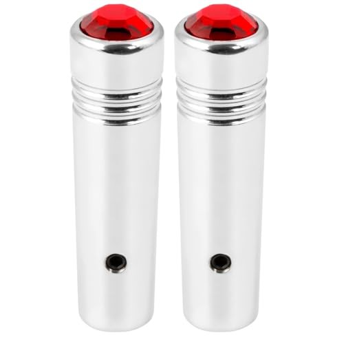 93055 2-1/4 inches Chrome Aluminum Toggle Switch Extension with Red Jewel,