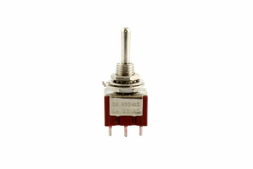All Parts EP-4181-010 On-On Round Bat Mini Switch – Chrome