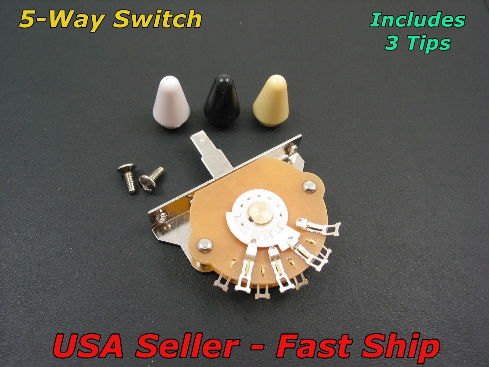 5-Way Guitar Pickup Selector Switch for Fender Stratocaster, Strat Style Guitars