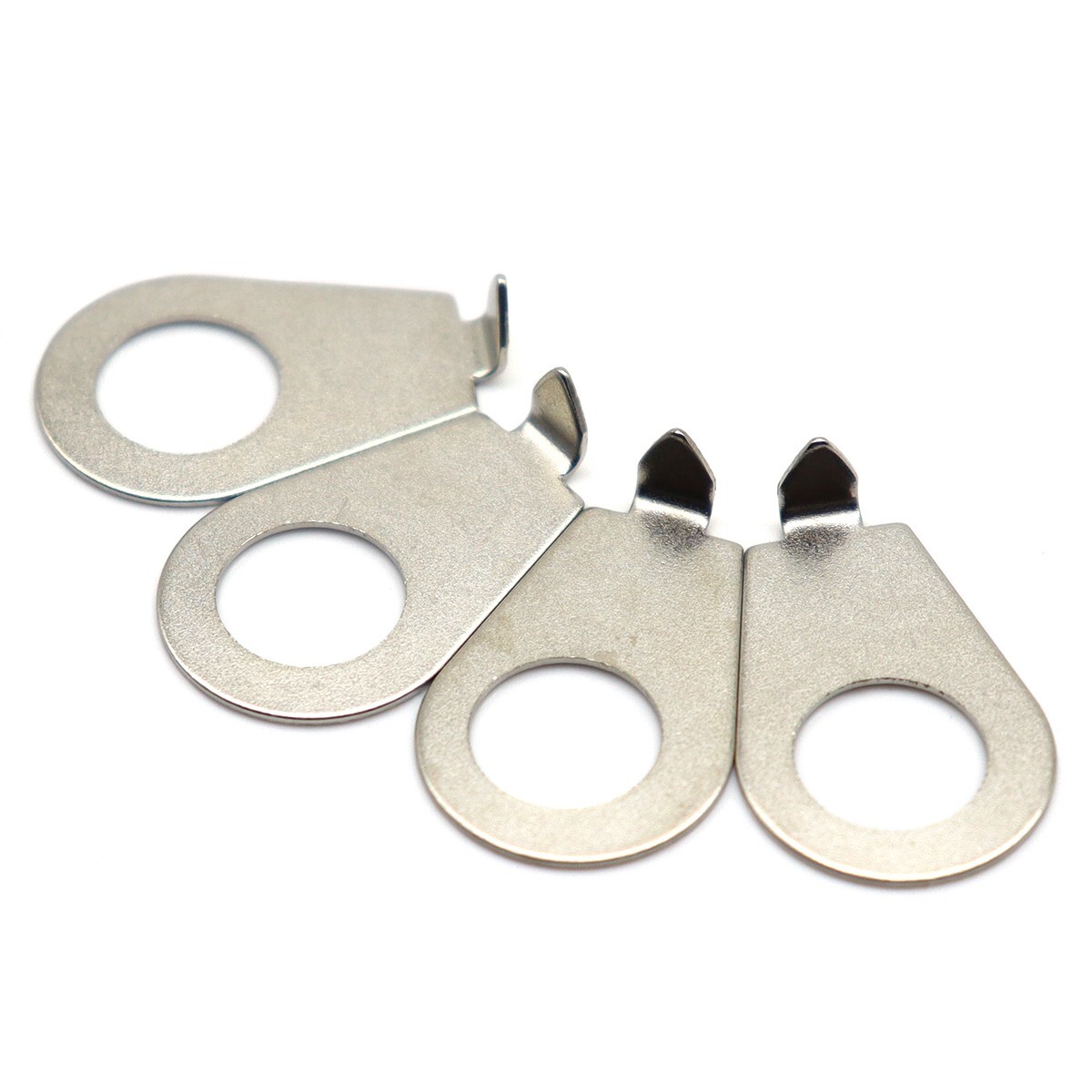 10pcs Guitar Knobs Pointer Plate 1/3″ Indicator Washers For Most Guitars Silver
