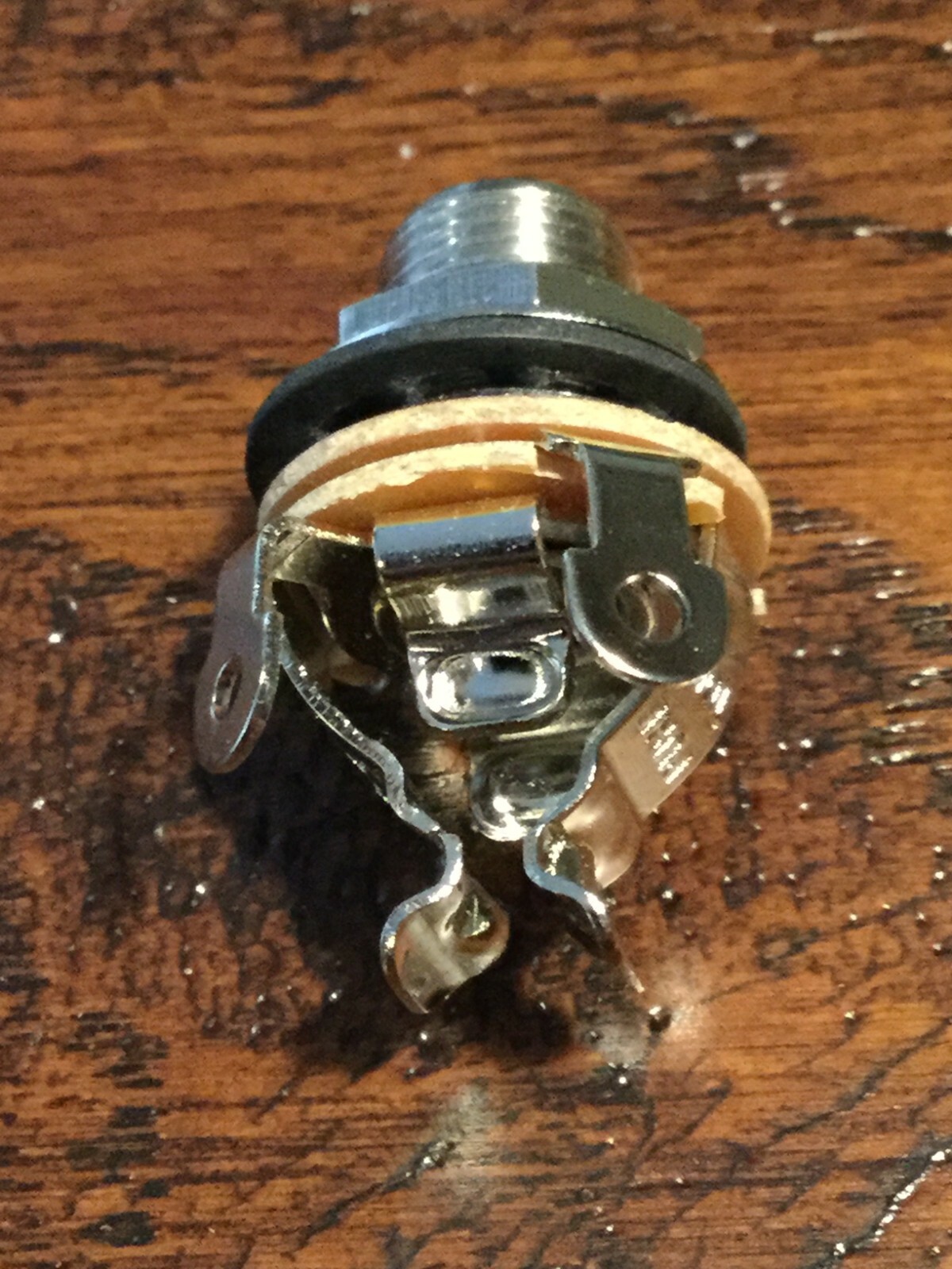 NICKEL / Tele ElectroSocket Jack Plate / Pure Tone Jack / Pre-Wired / Upgrade