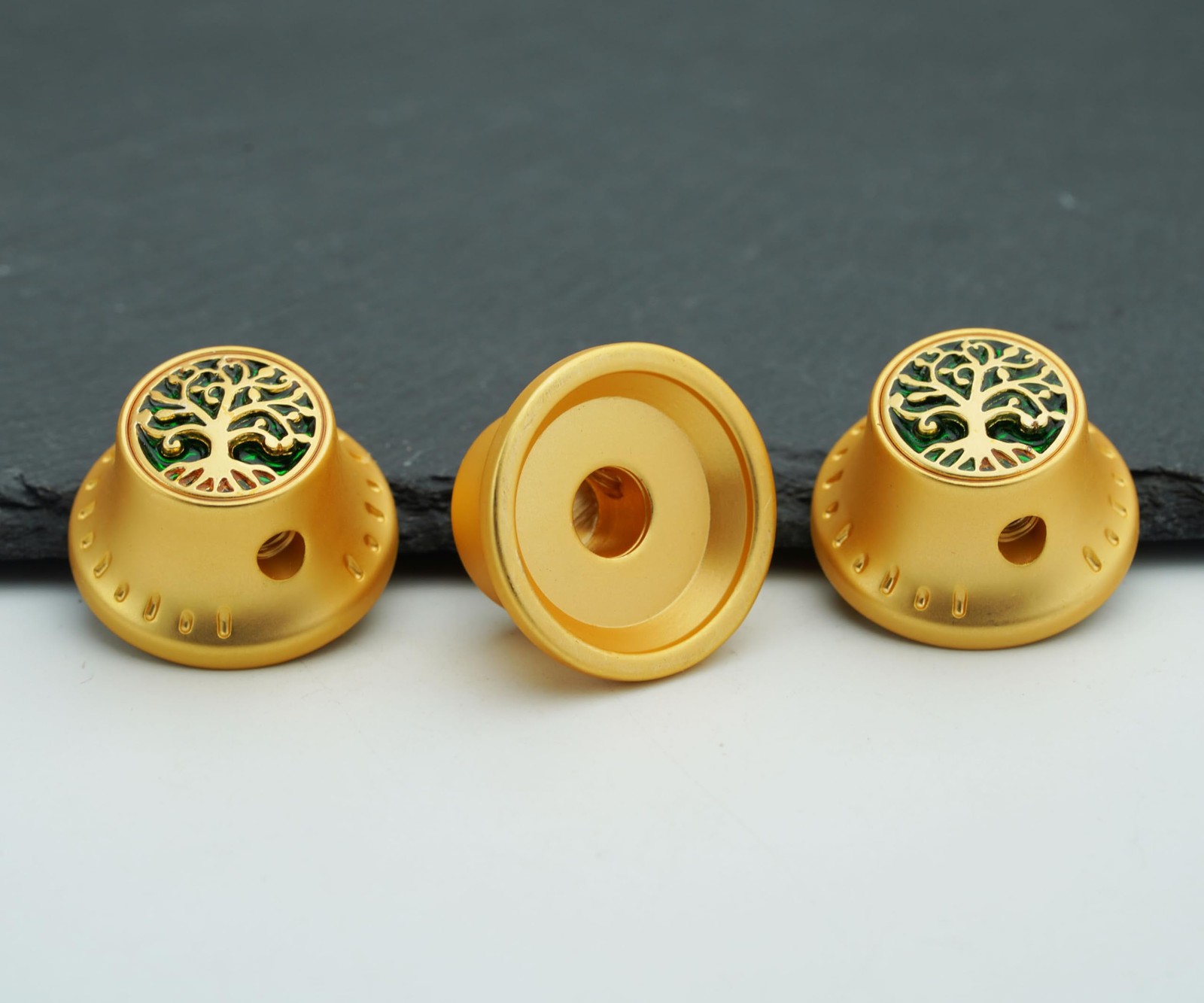 Top Hat Potentiometer Control Knobs Dia. 6.3mm Shaft Pots, 3PCS Zinc alloy Be…