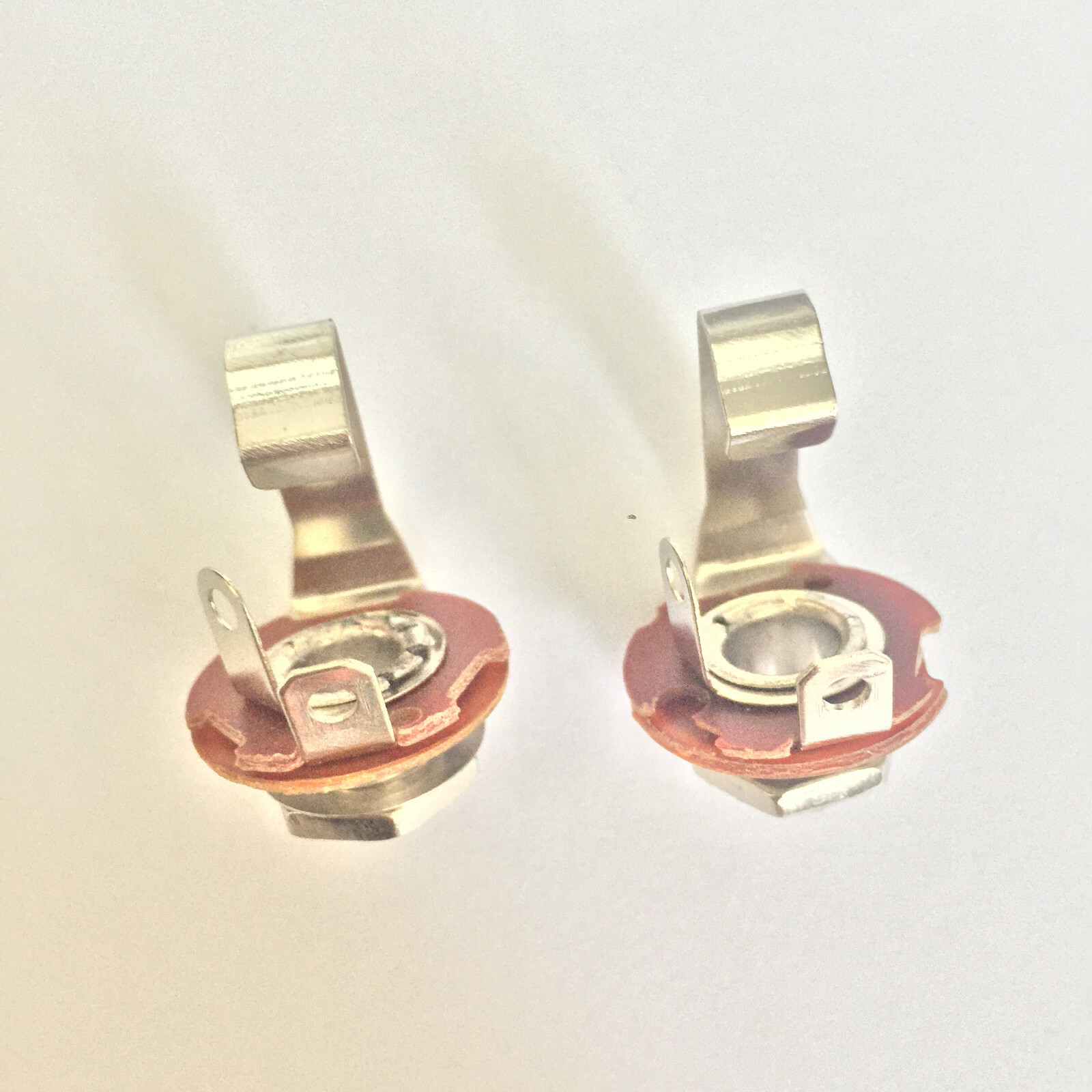 2 Pcs Mono T/S 1/4″ Input Output Guitar Bass Jack #11