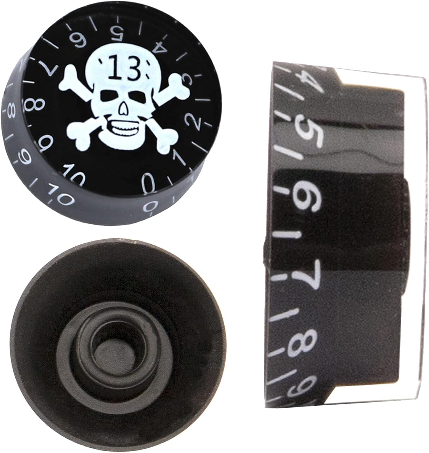 5Pack Skull Head Guitar Speed Control Knobs Tone Volume Buttons Compatible with