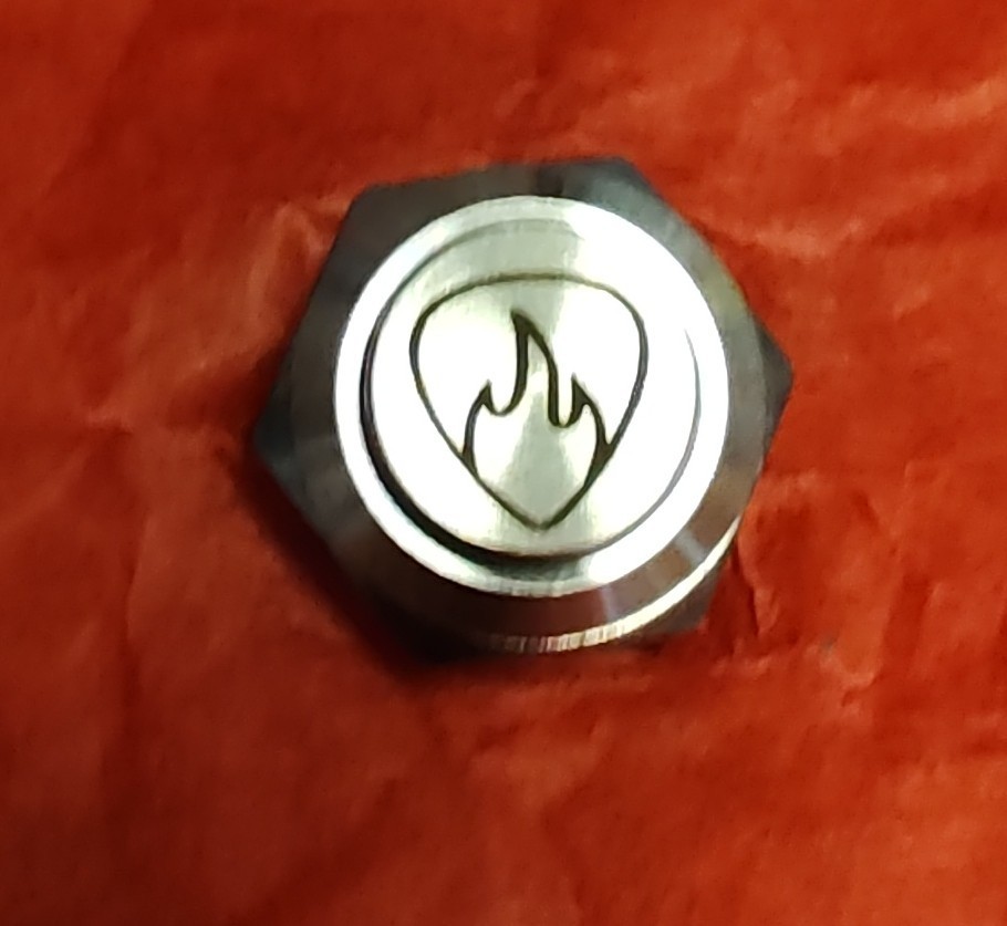 PTM Guitars Custom Engraved Kill Switch Momentary Push Button 10MM – Stainless