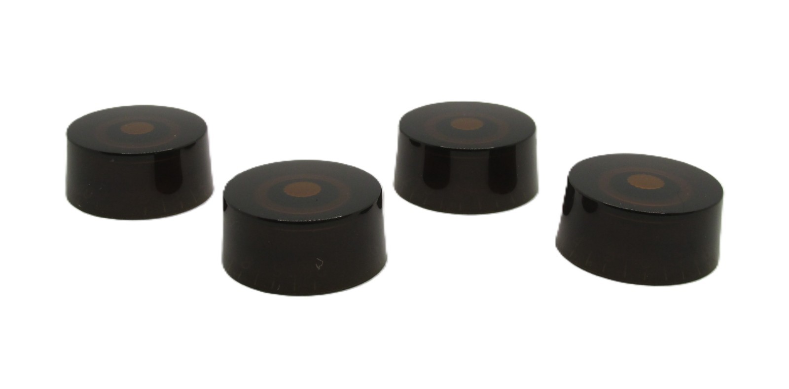 4-Pack Dark Amber PRS “Style” Speed Knobs No Numbers Push-On