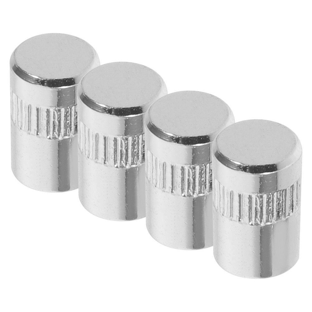4Pcs Metal Knurled Guitar Tuner Knobs Brass Control Knobs for Electric Guitar