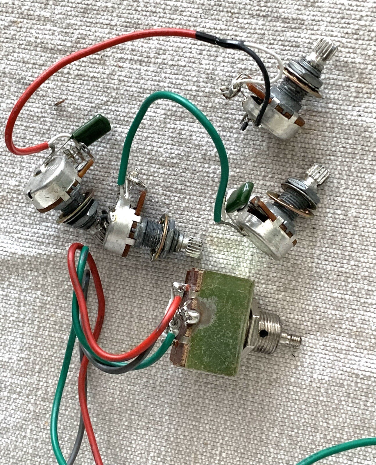 2005 Fender Squier Master M-80 Electric Guitar Original Wiring Harness