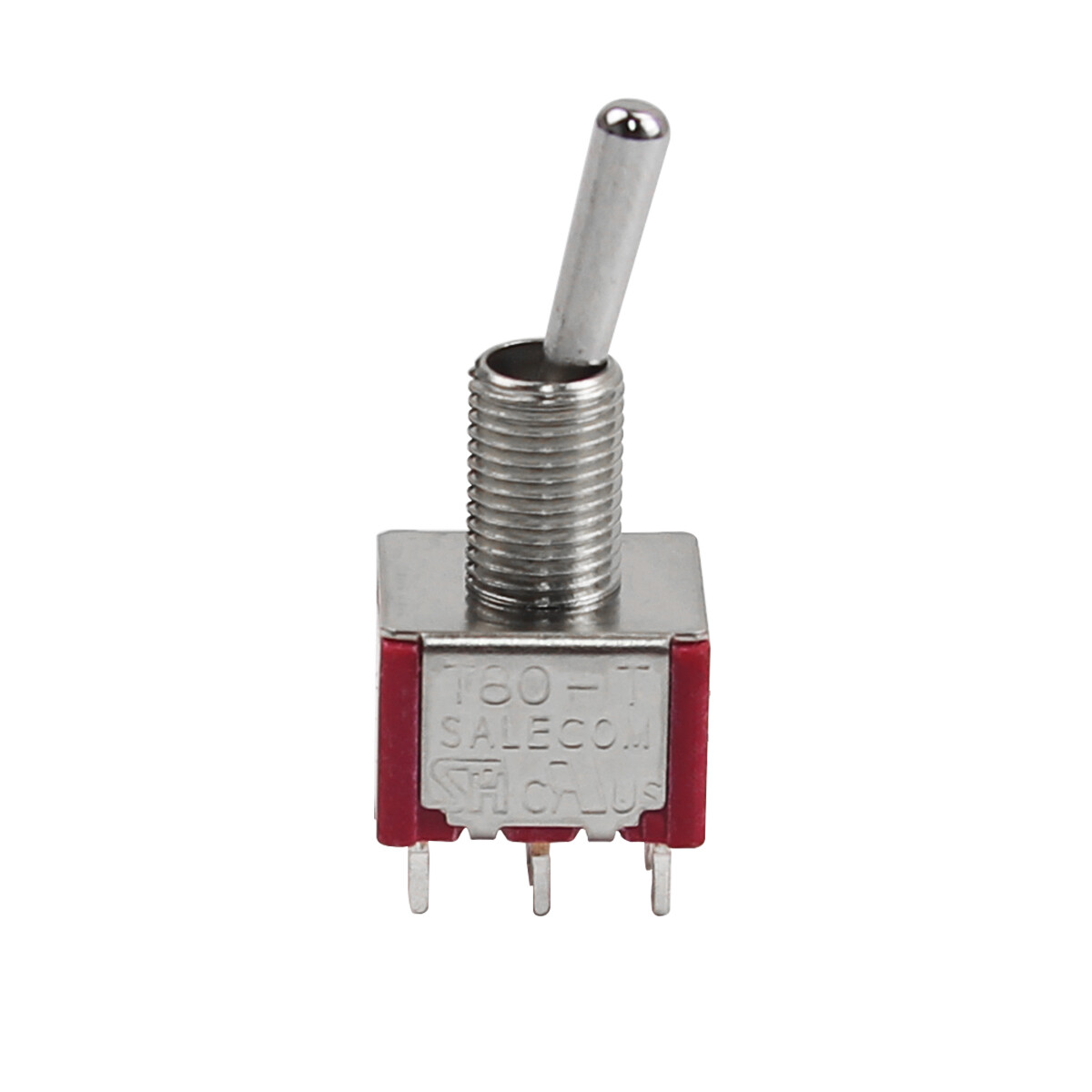 FLEOR Red 2-way Mini Guitar Toggle Switch DPDT Type 2-Position ON/ON 3A