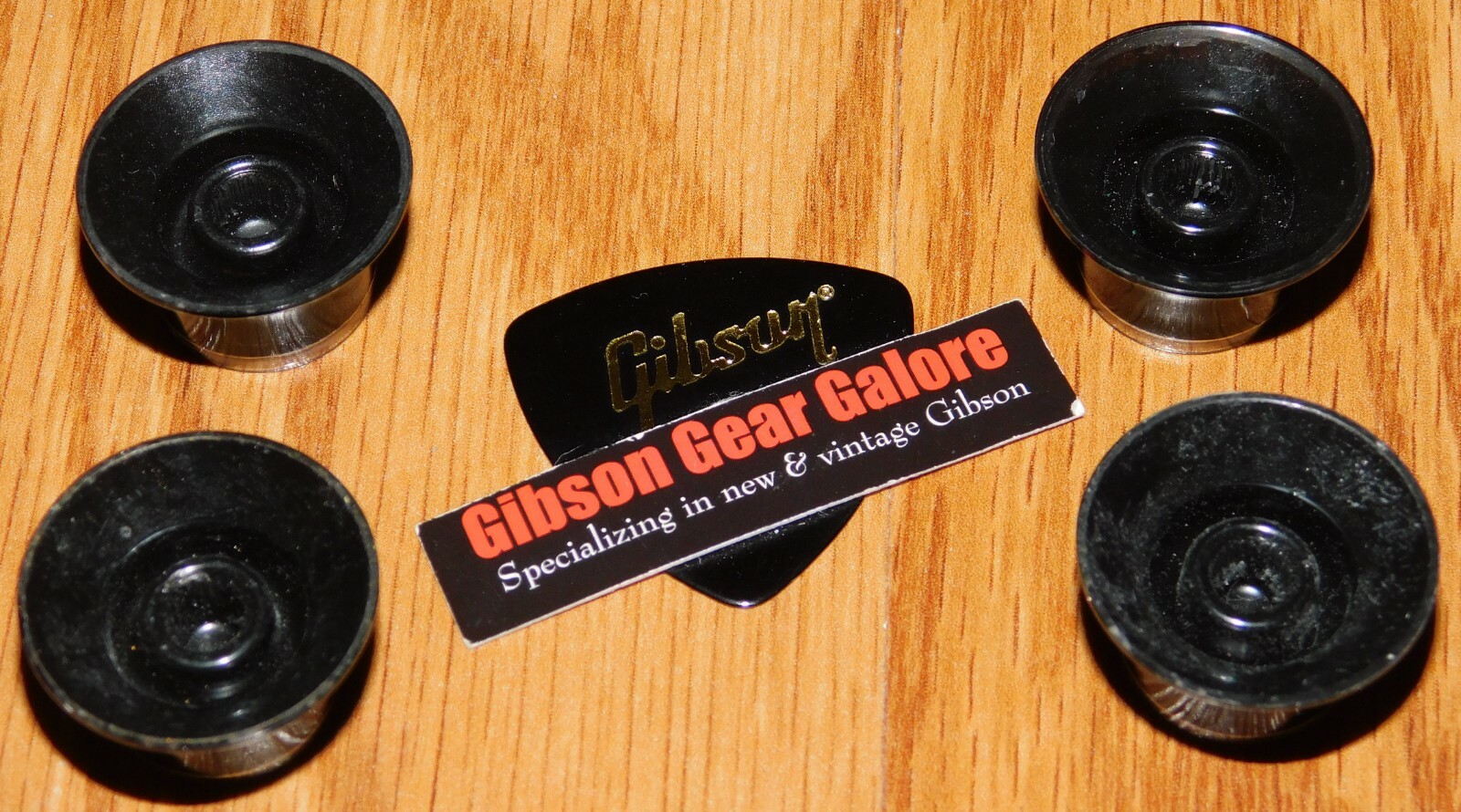 Gibson Les Paul Knobs Set Black / Silver Top Hat SG Guitar Parts R9 Custom ES R8