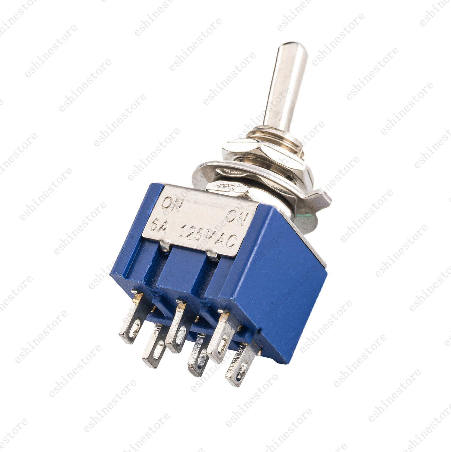 1/3/5PCS DPDT Guitar Mini Toggle Switch 2 Position ON/ON 6 PIN Car/Boat Switches