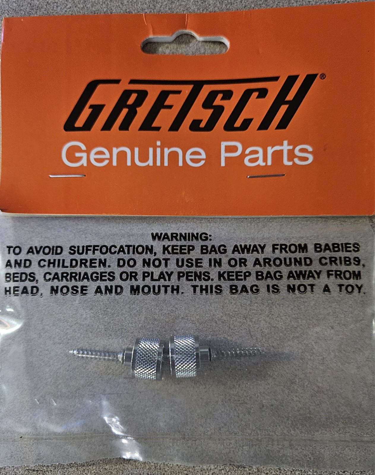 Ginuwine Gretsch Guitar Strap Knobs Chrome Free Shipping # 9221030000 Japan