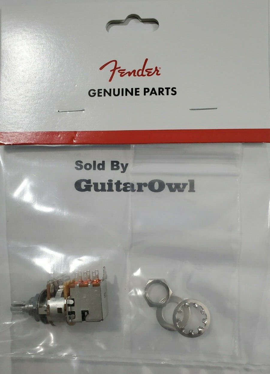 GENUINE Fender guitar 250K Push Pull Potentiometer Split Shaft Pot 0992257000