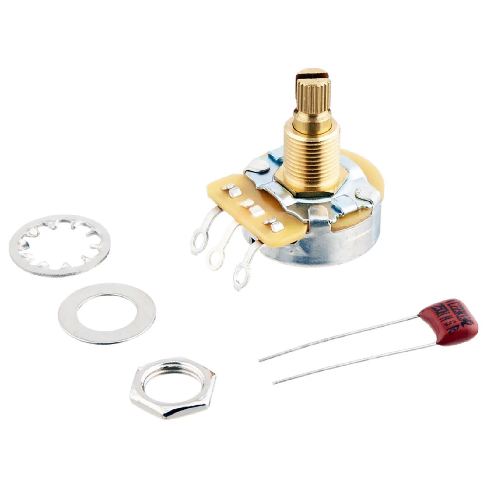 Fender 500K Split Shaft Potentiometer, Volume or Tone Control