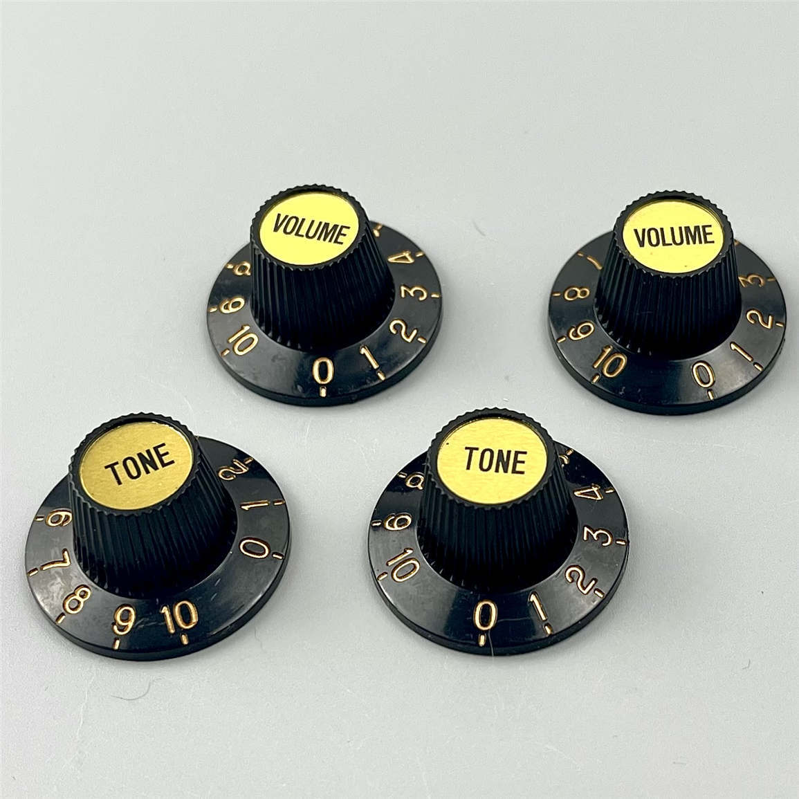 LP Vintage Guitar Black Gold Witch Hat Knobs Top Hat Knob For Epi Les Paul