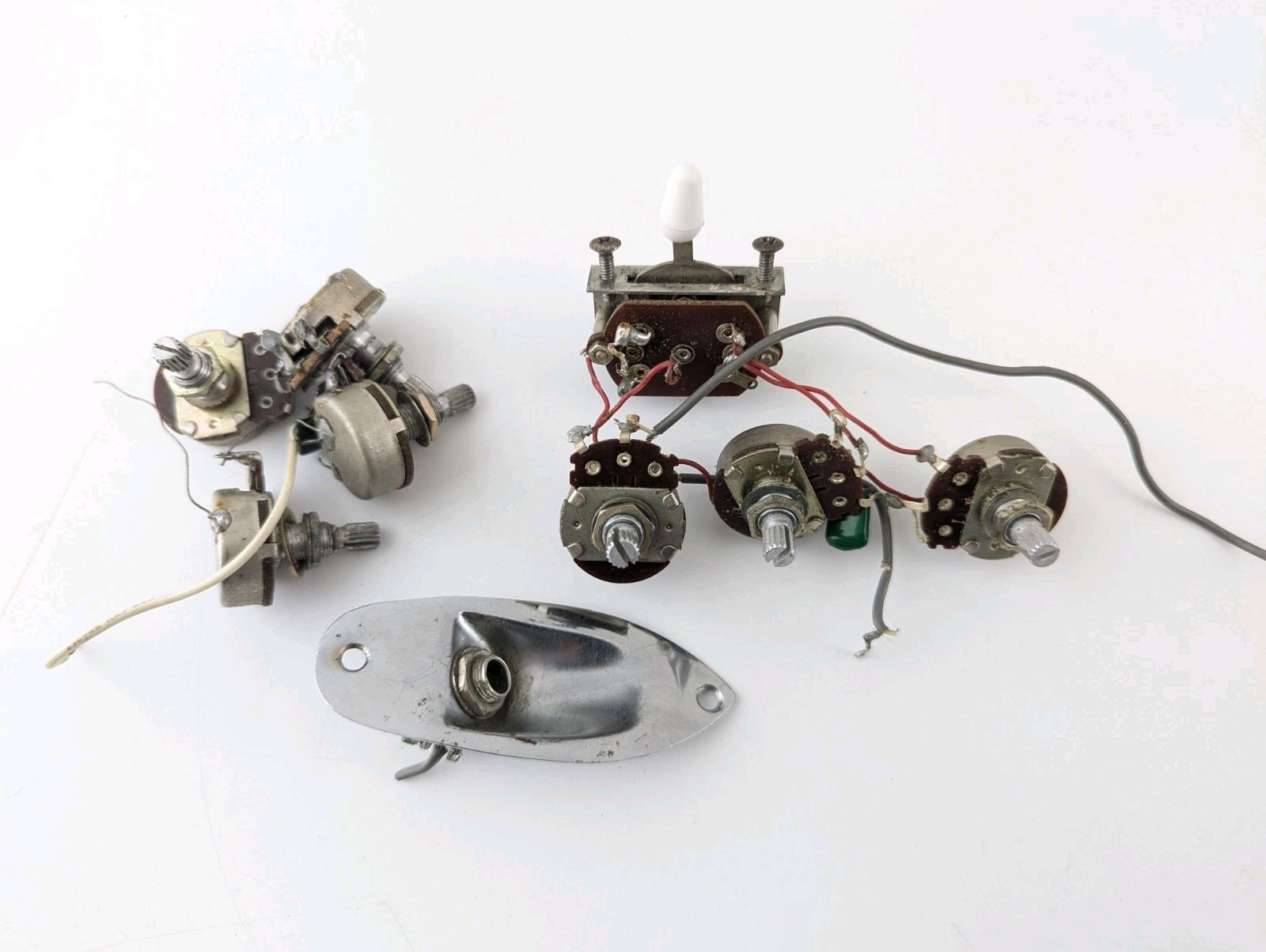 80s MIK Guitar Wiring Parts Lot Harness Pots Potentiometers 500k Korea