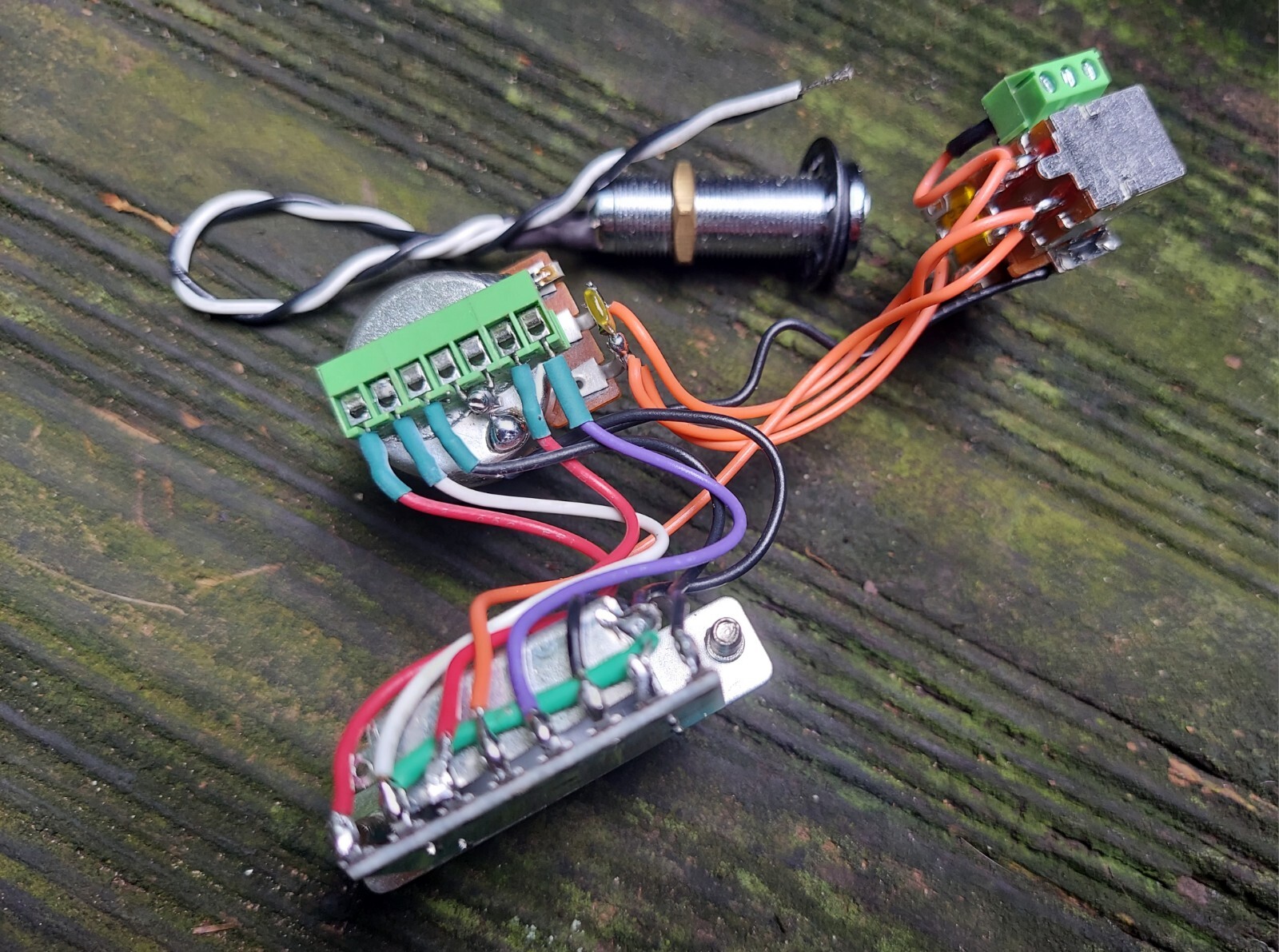 Ibanez RG HH Solderless Harness 5/w 2502N Switch Bourns 500k 3/8 KellingSsound