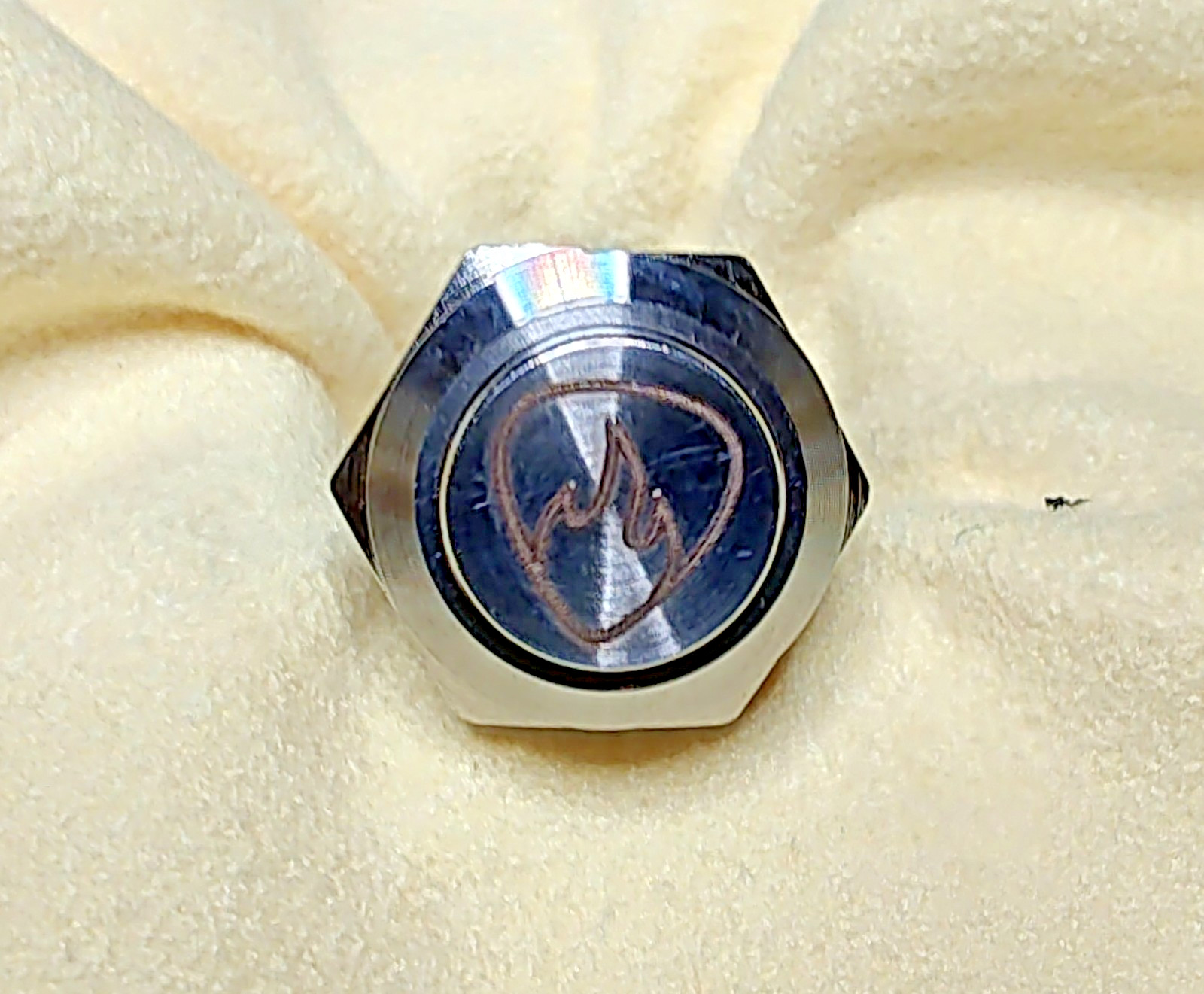 PTM Guitars Custom Engraved Kill Switch Momentary Push Button 10MM – Stainless
