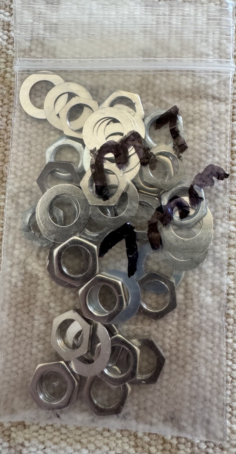 20 Custom Shop Metric M7 Guitar Nuts & Washers for Mini 7mm Pots Jacks + EXTRAS
