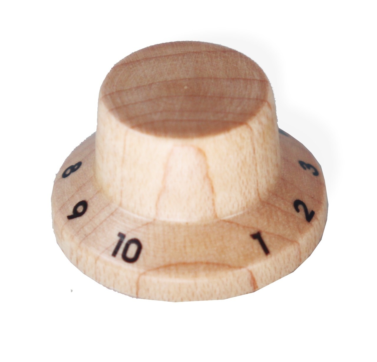 Knob Push on Numbered Hat Style 6mm Maple Set of 3 0811281MP-3P