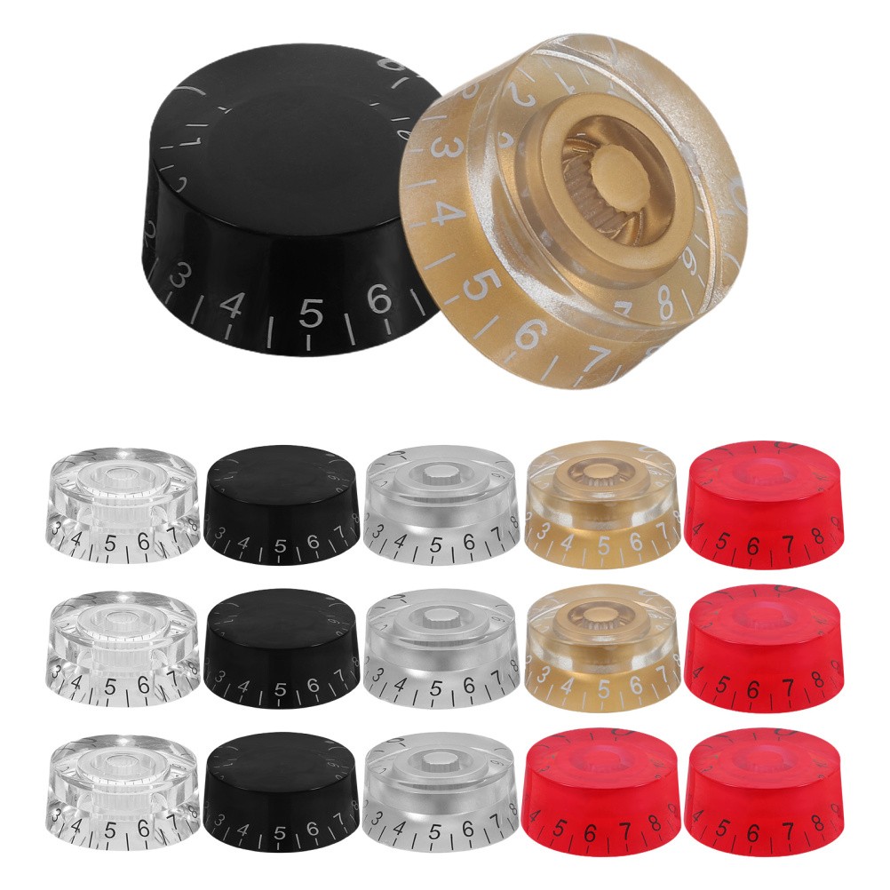 20 Pcs Electric Guitar Control Knobs Volume Replacement Tone Bass