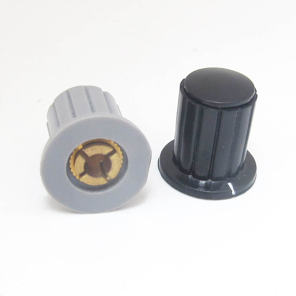 50pcs KYP16-4.0 Speaker Amplifier 4mm Shaft Volume Control Knob w/Indicator Line