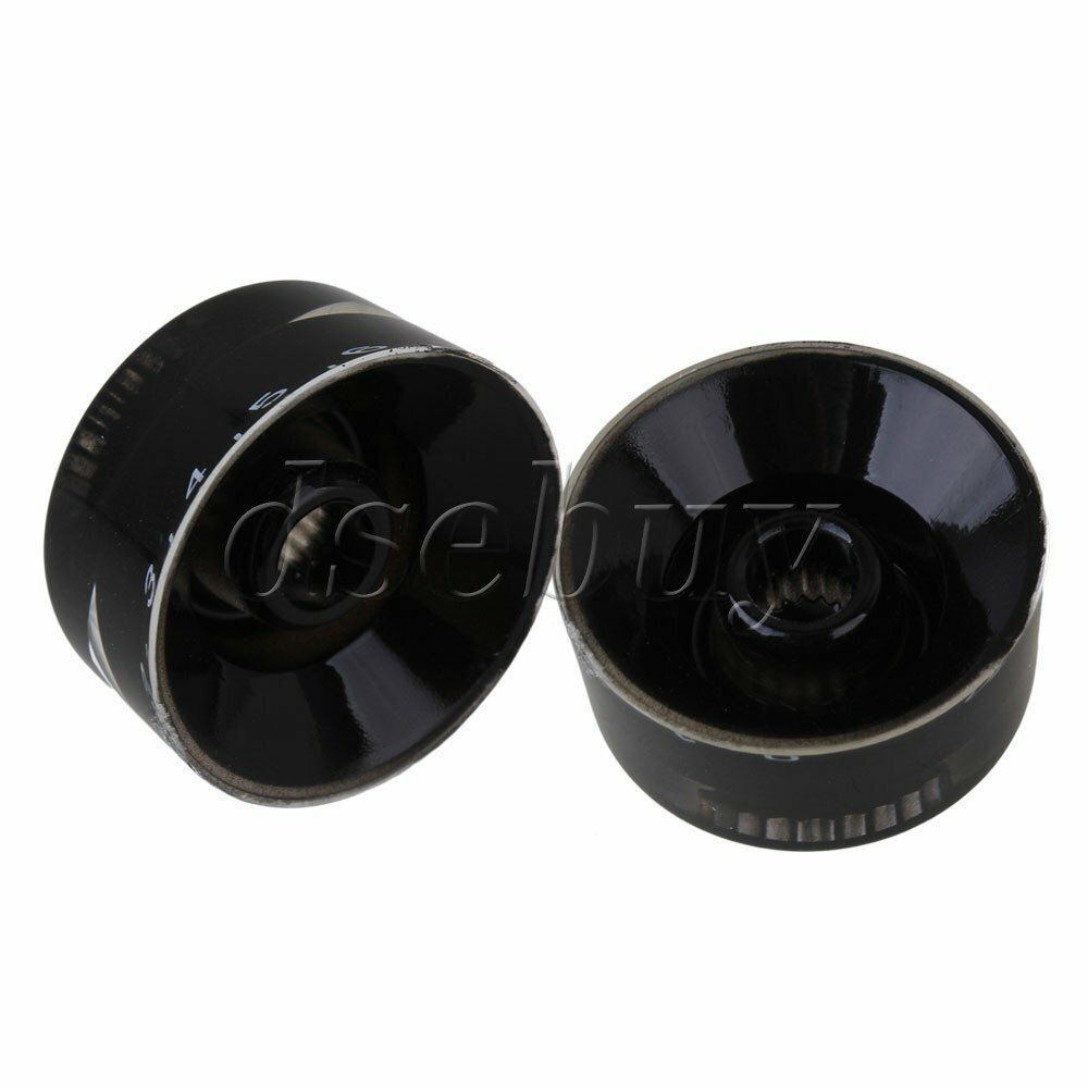 20x Speed Control Knobs Black with White Number for Electric Guitar