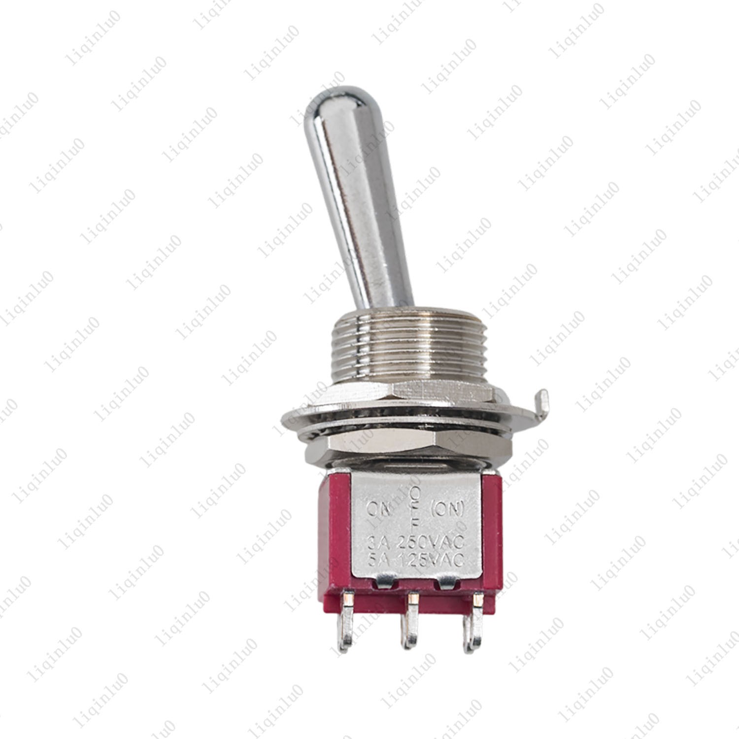 1/3/5pcs (ON)-OFF-ON Fat Bat Toggle Switch DPDT 6Pin Momentary Guitar Sealed