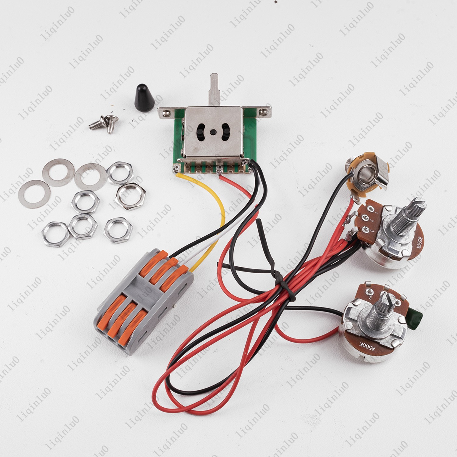 Guitar Prewired Harness Set – A/B500K Pots with 3-Way Switch for Telecaster