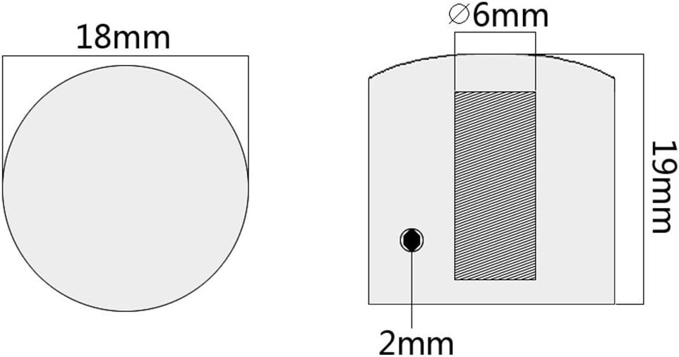 Black Metal Guitar Control Knobs – Volume/Tone Dome Knobs (Set of 3)