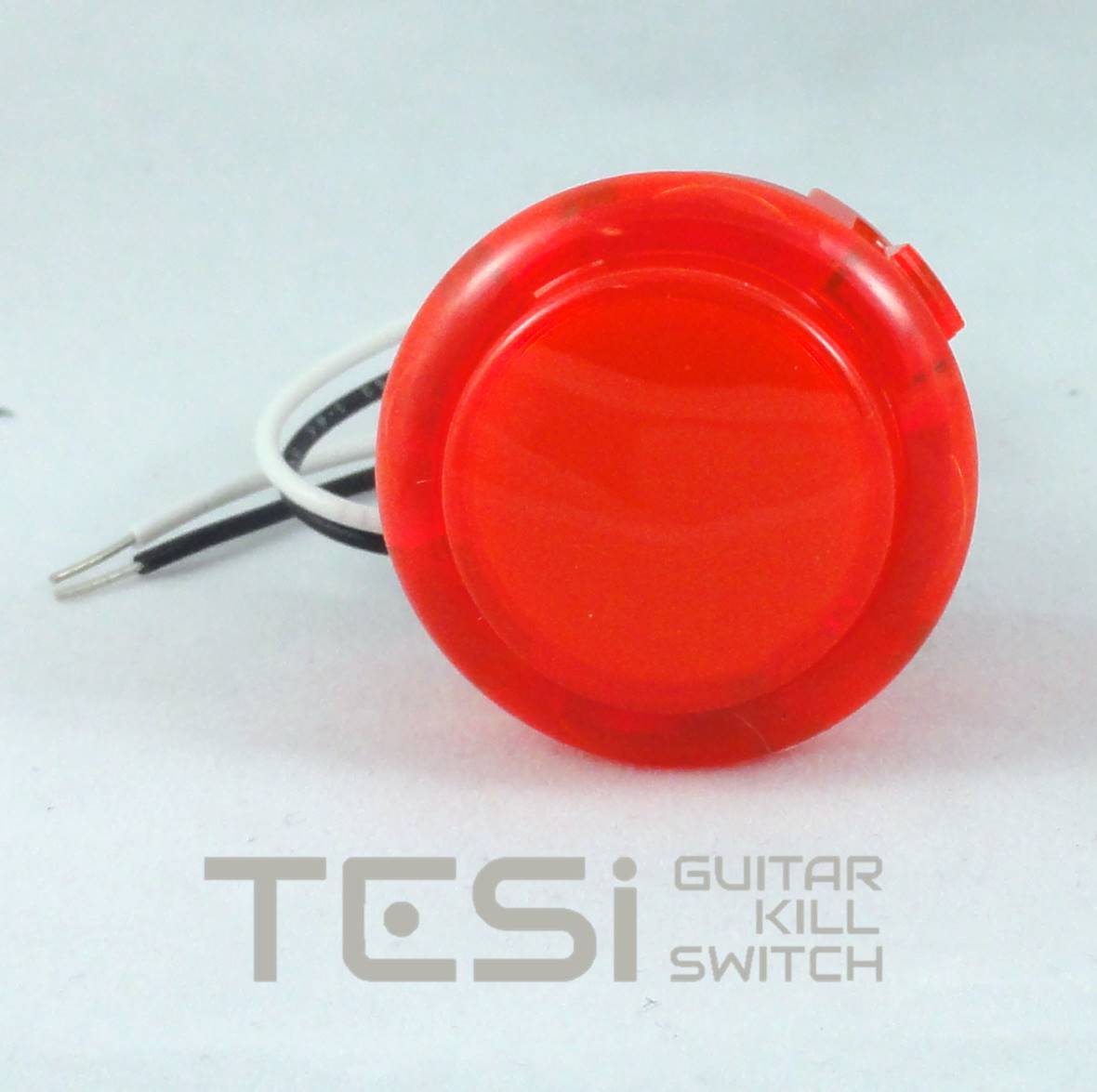 Tesi DITO XL Snap In 30MM Arcade Button Guitar Kill Switch – Translucent Red