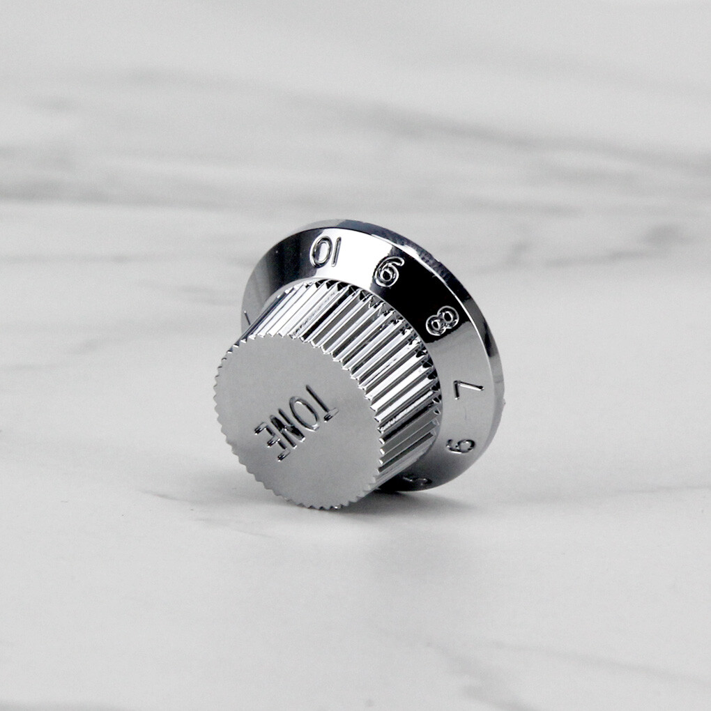 2pcs Silver Plating Plastic 1T1V Volume & Tone Knob Speed Control for ST Guitar