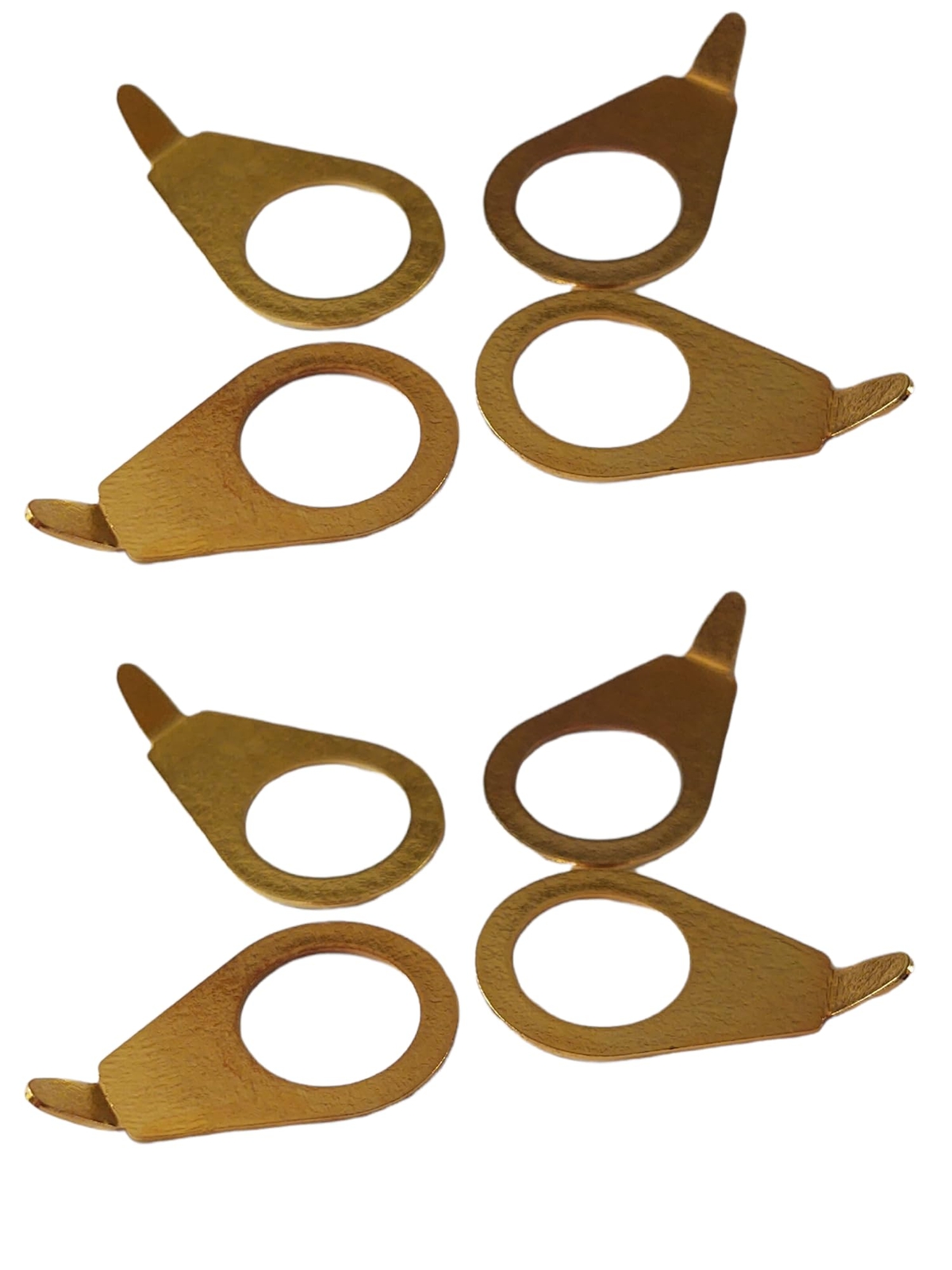 8 Pack Gold Finish Guitar Pot Pointer Washers 30 Degree US Spec 3/8″ Bushing