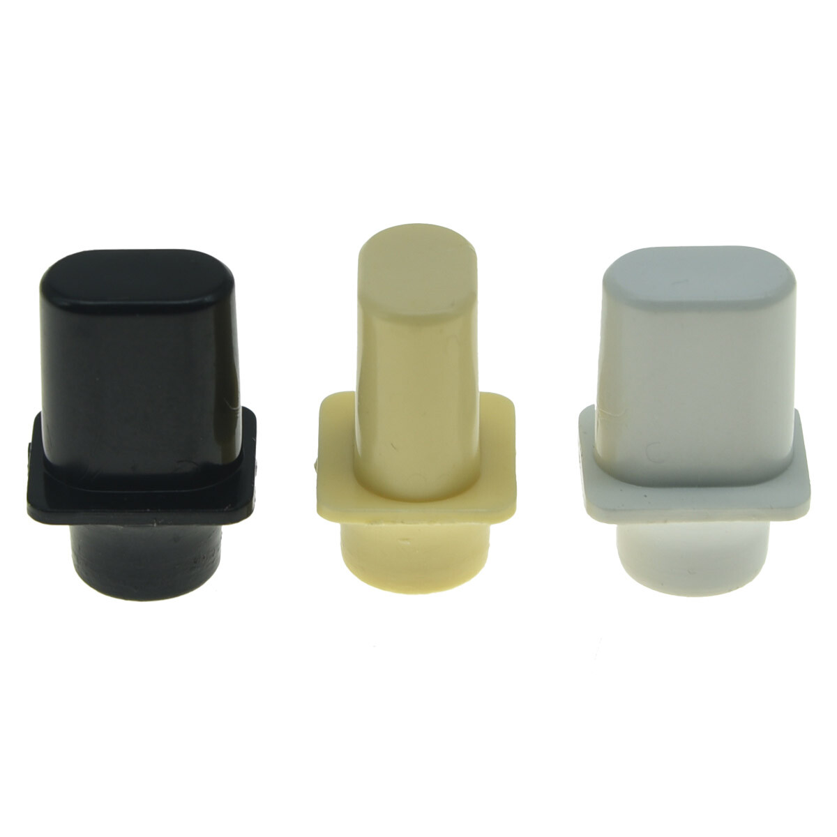 2pcs Black KAISH Top Hat Switch Tip Pickup Switch Knob fits USA Tele Telecaster