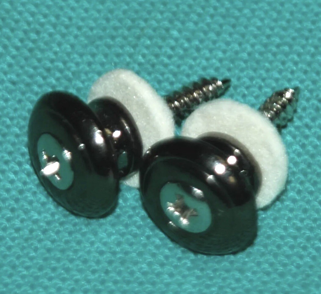 Peavey Electric Guitar Original Black Strap Buttons