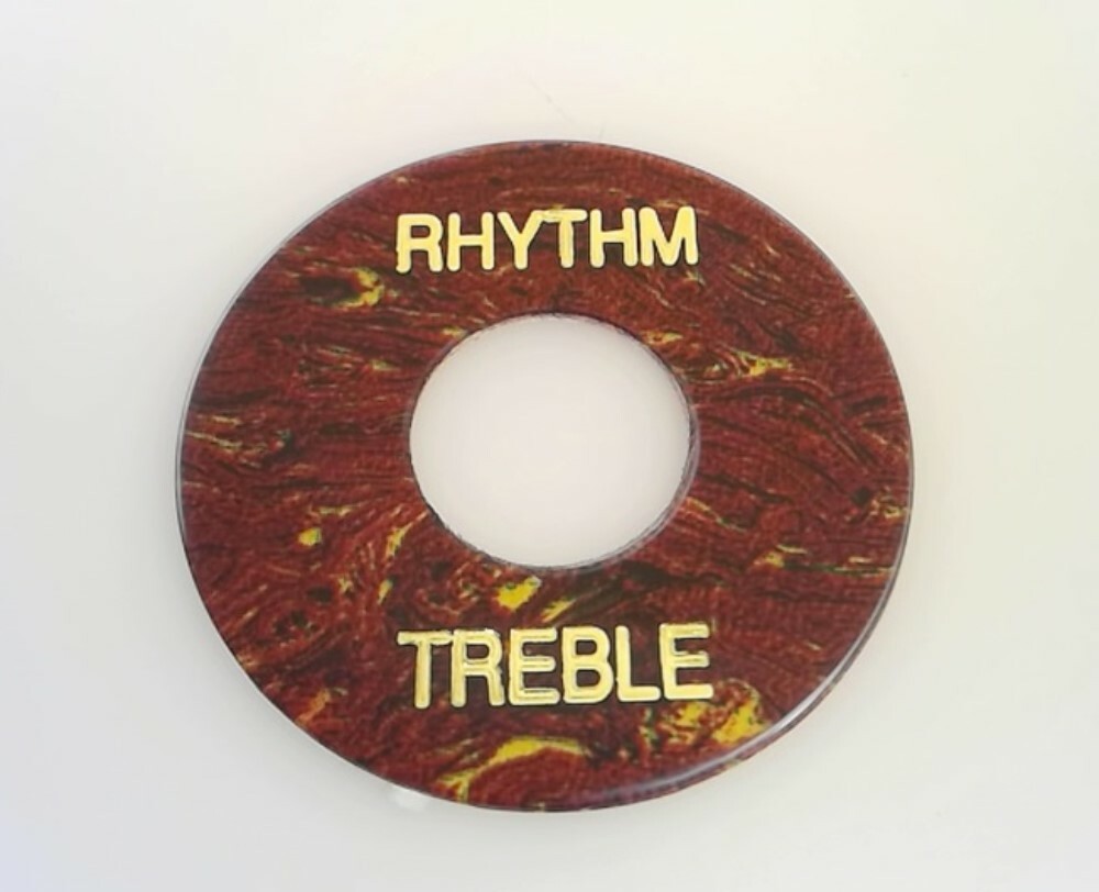True Custom Shop® Tortoise Rhythm Treble Toggle Switch Ring for Gibson Les Paul