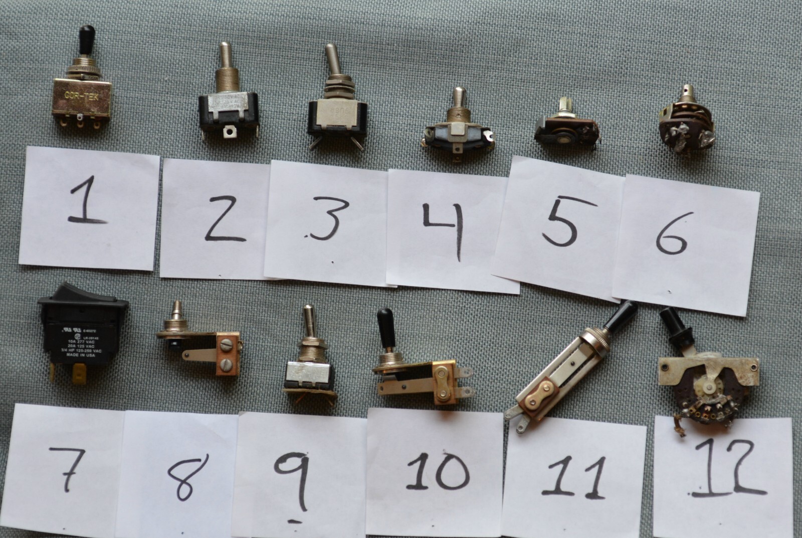 Vintage Guitar and panel switches, some NOS, Switchcraft, CRL, etc