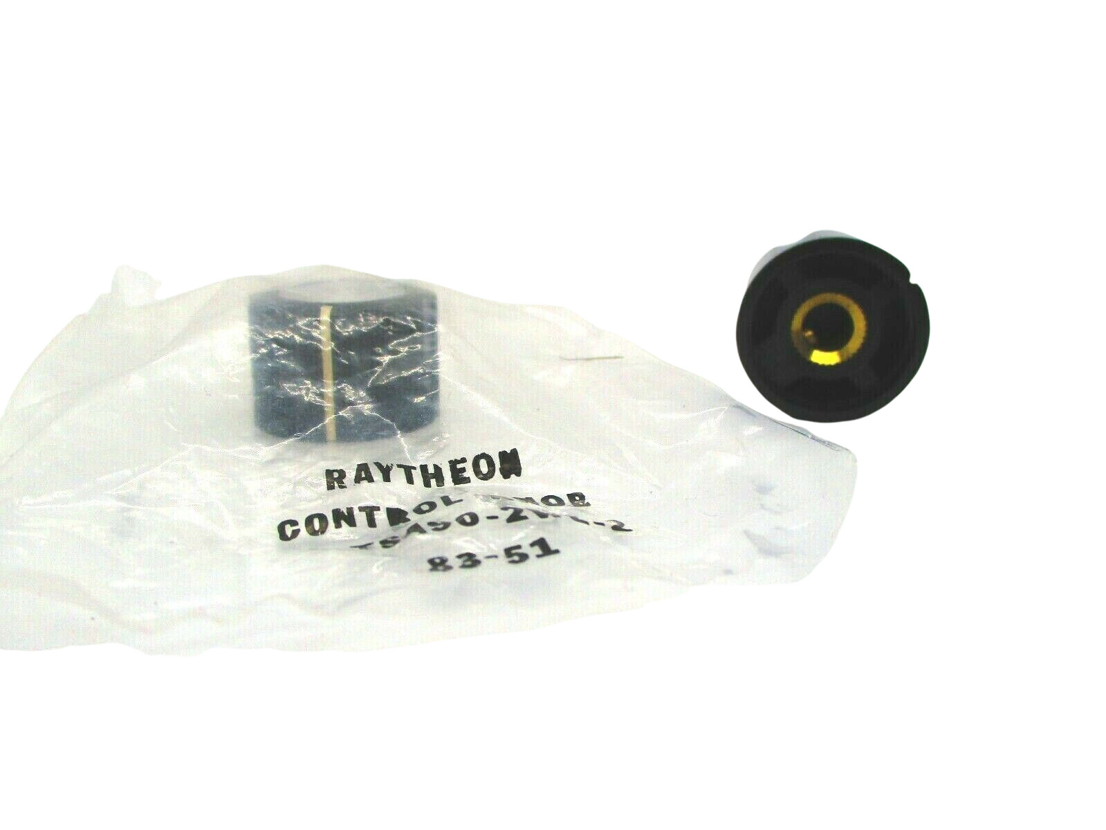 1pc Raytheon TSA90-2WL-2 Aluminum w/ White Line Indicator 1″ Knob 1/4″ Shaft