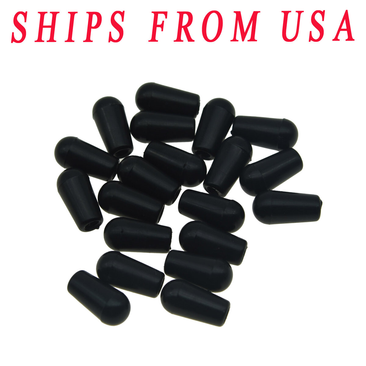 20* Black Metric M3.5/M4 Guitar Toggle Switch Tip Cap for Epiphone Les Paul