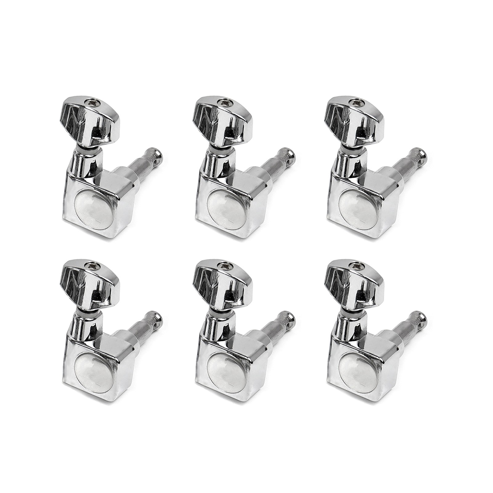 6 Right Electric Guitar Tuners Tuning Pegs Keys Metal Heads For Fender ST TL d