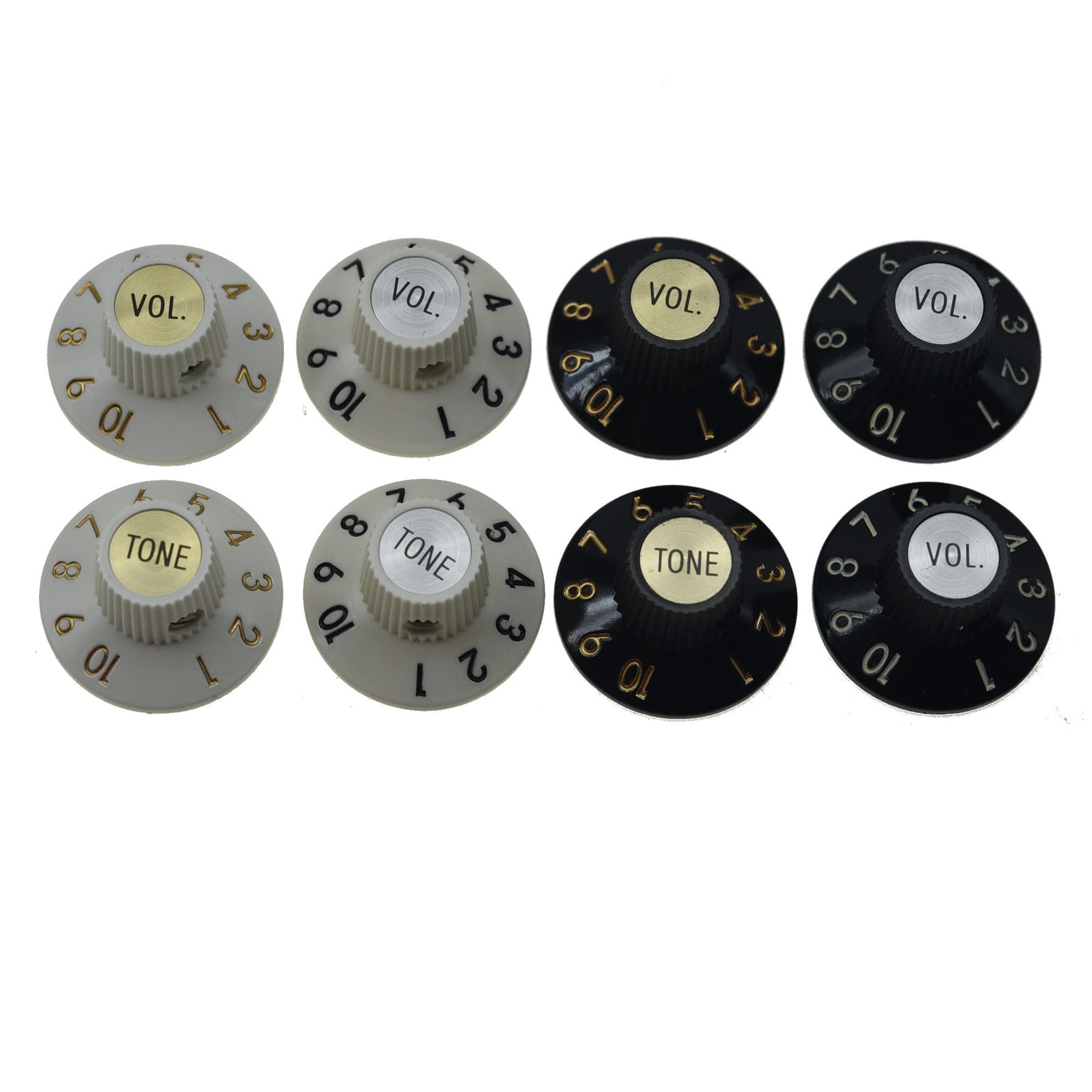 2* Volume/Tone Witch Hat Knobs Guitar Knob for 72 Tele Custom/Vintage Jazzmaster