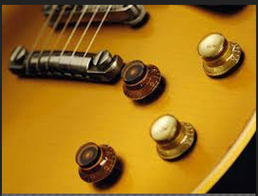 JOE BONAMASSA KNOB SET FITS GIBSON LES PAUL USA 2 GOLD & TOP 2 AMBER BELL KNOBS